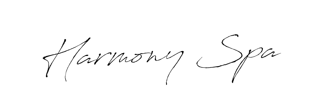 Use a signature maker to create a handwritten signature online. With this signature software, you can design (Antro_Vectra) your own signature for name Harmony Spa. Harmony Spa signature style 6 images and pictures png