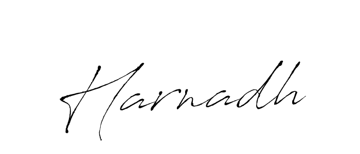 How to make Harnadh name signature. Use Antro_Vectra style for creating short signs online. This is the latest handwritten sign. Harnadh signature style 6 images and pictures png