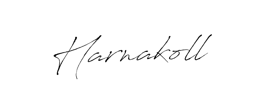 Design your own signature with our free online signature maker. With this signature software, you can create a handwritten (Antro_Vectra) signature for name Harnakoll. Harnakoll signature style 6 images and pictures png