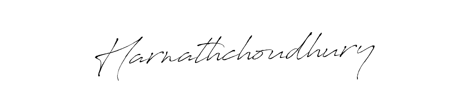 How to make Harnathchoudhury name signature. Use Antro_Vectra style for creating short signs online. This is the latest handwritten sign. Harnathchoudhury signature style 6 images and pictures png