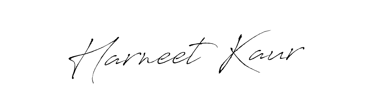 Create a beautiful signature design for name Harneet Kaur. With this signature (Antro_Vectra) fonts, you can make a handwritten signature for free. Harneet Kaur signature style 6 images and pictures png