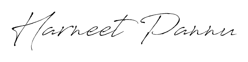 A classic penmanship look for Harneet Pannu. The Antro_Vectra font brings timeless elegance and confidence to every signed document. Harneet Pannu signature style 6 images and pictures png