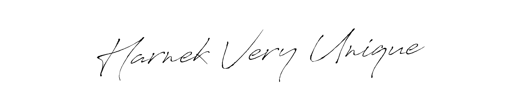 How to make Harnek Very Unique name signature. Use Antro_Vectra style for creating short signs online. This is the latest handwritten sign. Harnek Very Unique signature style 6 images and pictures png