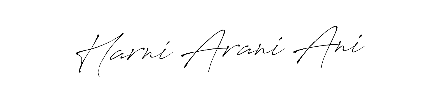 This is the best signature style for the Harni Arani Ani name. Also you like these signature font (Antro_Vectra). Mix name signature. Harni Arani Ani signature style 6 images and pictures png