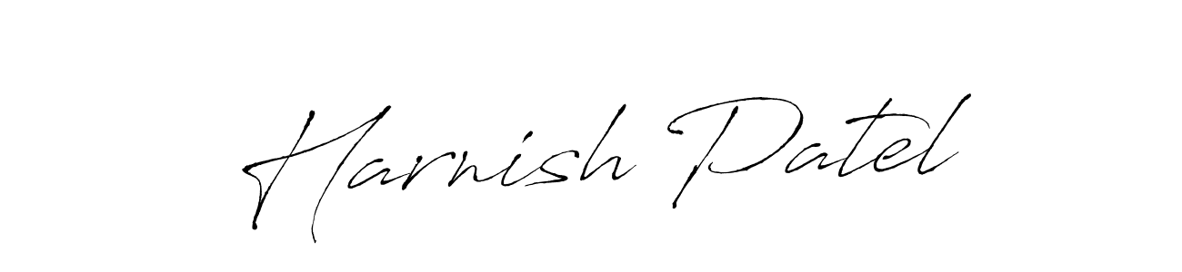 How to make Harnish Patel signature? Antro_Vectra is a professional autograph style. Create handwritten signature for Harnish Patel name. Harnish Patel signature style 6 images and pictures png