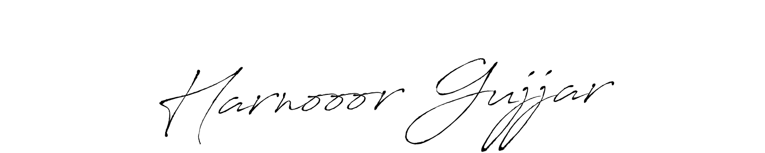 Design your own signature with our free online signature maker. With this signature software, you can create a handwritten (Antro_Vectra) signature for name Harnooor Gujjar. Harnooor Gujjar signature style 6 images and pictures png