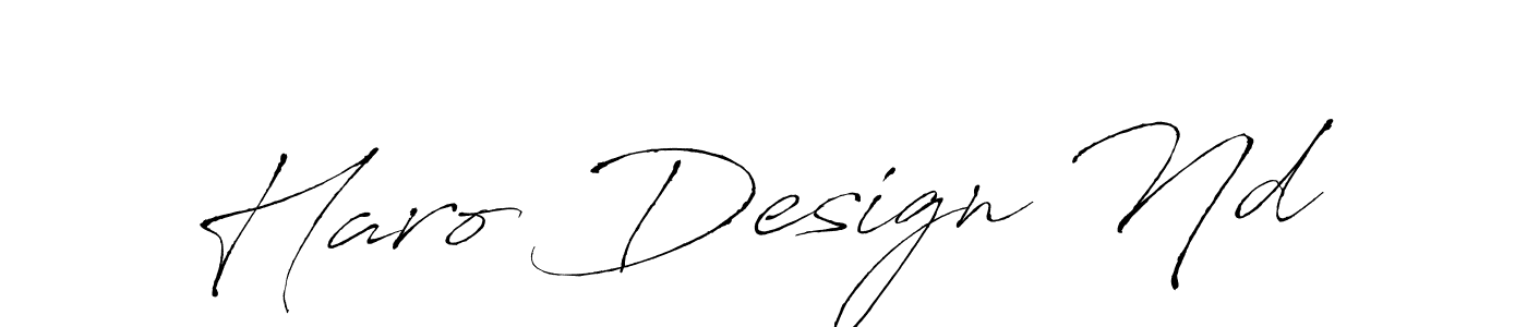 Design your own signature with our free online signature maker. With this signature software, you can create a handwritten (Antro_Vectra) signature for name Haro Design Nd. Haro Design Nd signature style 6 images and pictures png