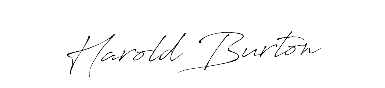 Use a signature maker to create a handwritten signature online. With this signature software, you can design (Antro_Vectra) your own signature for name Harold Burton. Harold Burton signature style 6 images and pictures png