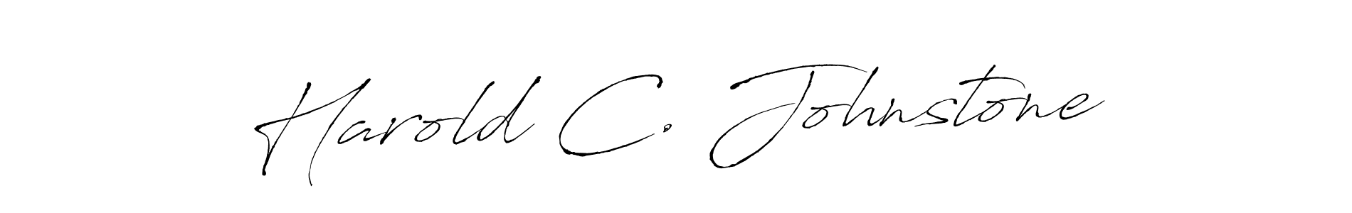 Use a signature maker to create a handwritten signature online. With this signature software, you can design (Antro_Vectra) your own signature for name Harold C. Johnstone. Harold C. Johnstone signature style 6 images and pictures png