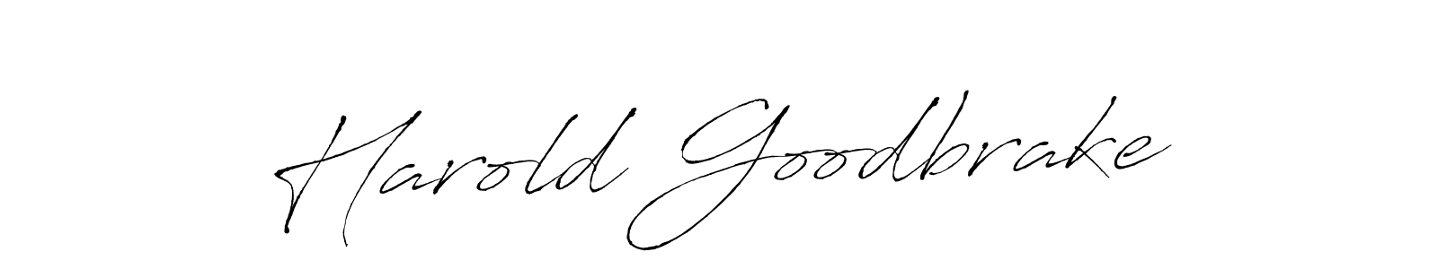 Make a beautiful signature design for name Harold Goodbrake. With this signature (Antro_Vectra) style, you can create a handwritten signature for free. Harold Goodbrake signature style 6 images and pictures png