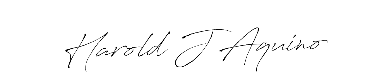 Make a beautiful signature design for name Harold J Aquino. With this signature (Antro_Vectra) style, you can create a handwritten signature for free. Harold J Aquino signature style 6 images and pictures png