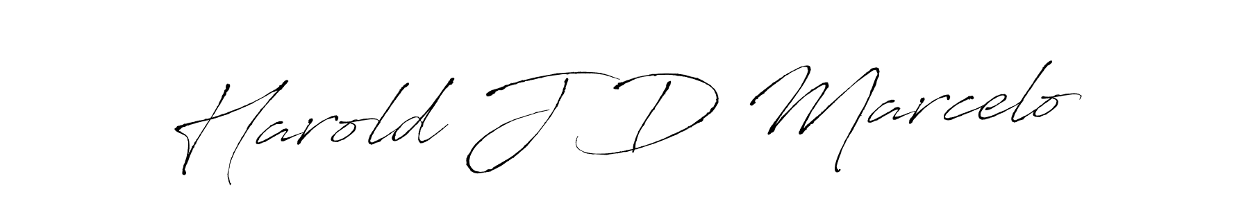 Harold J D Marcelo stylish signature style. Best Handwritten Sign (Antro_Vectra) for my name. Handwritten Signature Collection Ideas for my name Harold J D Marcelo. Harold J D Marcelo signature style 6 images and pictures png