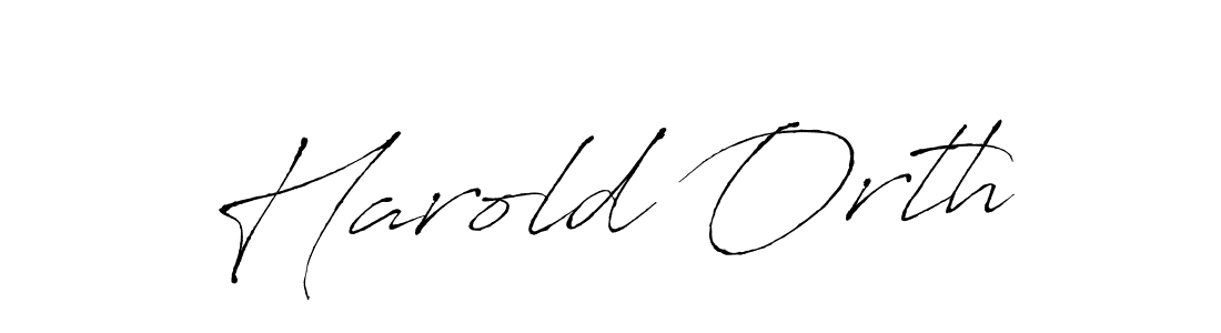 Design your own signature with our free online signature maker. With this signature software, you can create a handwritten (Antro_Vectra) signature for name Harold Orth. Harold Orth signature style 6 images and pictures png