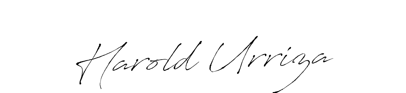 Design your own signature with our free online signature maker. With this signature software, you can create a handwritten (Antro_Vectra) signature for name Harold Urriza. Harold Urriza signature style 6 images and pictures png