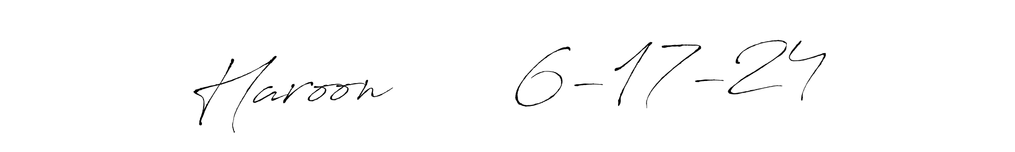 This is the best signature style for the Haroon       6-17-24 name. Also you like these signature font (Antro_Vectra). Mix name signature. Haroon       6-17-24 signature style 6 images and pictures png