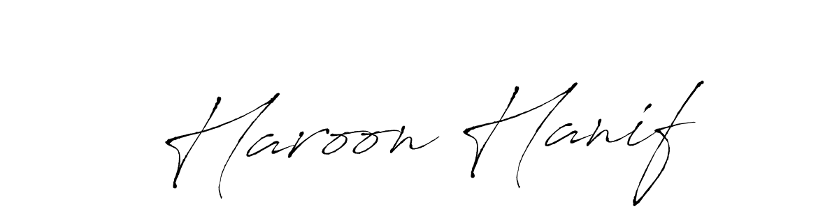 How to make Haroon Hanif signature? Antro_Vectra is a professional autograph style. Create handwritten signature for Haroon Hanif name. Haroon Hanif signature style 6 images and pictures png