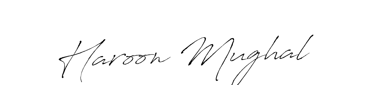 Create a beautiful signature design for name Haroon Mughal. With this signature (Antro_Vectra) fonts, you can make a handwritten signature for free. Haroon Mughal signature style 6 images and pictures png