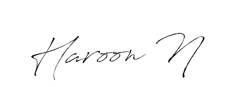You should practise on your own different ways (Antro_Vectra) to write your name (Haroon N) in signature. don't let someone else do it for you. Haroon N signature style 6 images and pictures png