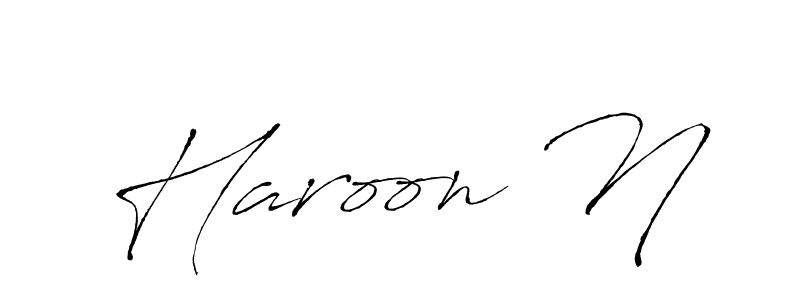 How to Draw Haroon N signature style? Antro_Vectra is a latest design signature styles for name Haroon N. Haroon N signature style 6 images and pictures png