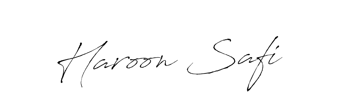 Design your own signature with our free online signature maker. With this signature software, you can create a handwritten (Antro_Vectra) signature for name Haroon Safi. Haroon Safi signature style 6 images and pictures png
