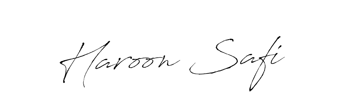 Design your own signature with our free online signature maker. With this signature software, you can create a handwritten (Antro_Vectra) signature for name Haroon Safi. Haroon Safi signature style 6 images and pictures png