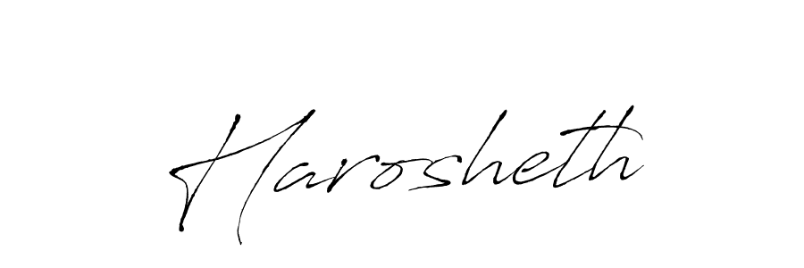 Once you've used our free online signature maker to create your best signature Antro_Vectra style, it's time to enjoy all of the benefits that Harosheth name signing documents. Harosheth signature style 6 images and pictures png