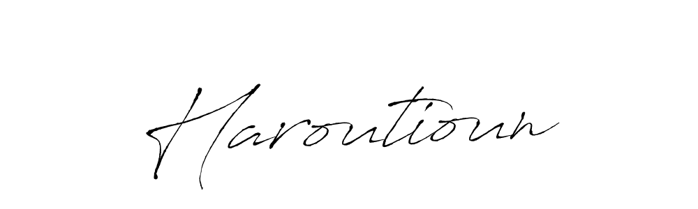 Also You can easily find your signature by using the search form. We will create Haroutioun name handwritten signature images for you free of cost using Antro_Vectra sign style. Haroutioun signature style 6 images and pictures png