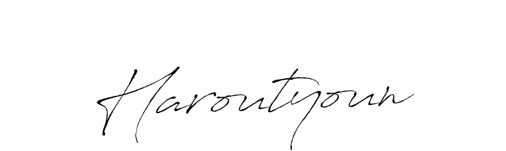 Also we have Haroutyoun name is the best signature style. Create professional handwritten signature collection using Antro_Vectra autograph style. Haroutyoun signature style 6 images and pictures png