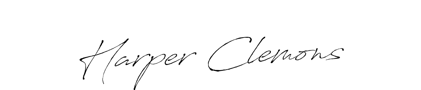 The best way (Antro_Vectra) to make a short signature is to pick only two or three words in your name. The name Harper Clemons include a total of six letters. For converting this name. Harper Clemons signature style 6 images and pictures png