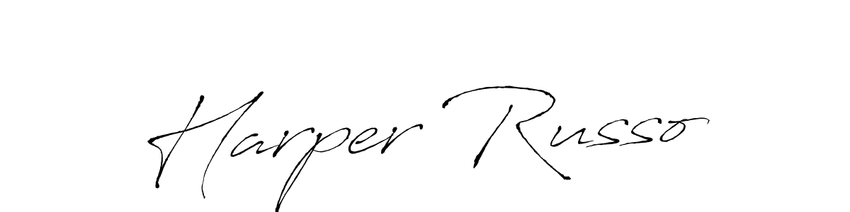 Harper Russo stylish signature style. Best Handwritten Sign (Antro_Vectra) for my name. Handwritten Signature Collection Ideas for my name Harper Russo. Harper Russo signature style 6 images and pictures png