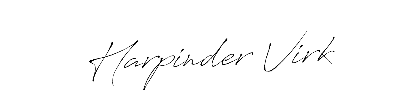 Create a beautiful signature design for name Harpinder Virk. With this signature (Antro_Vectra) fonts, you can make a handwritten signature for free. Harpinder Virk signature style 6 images and pictures png