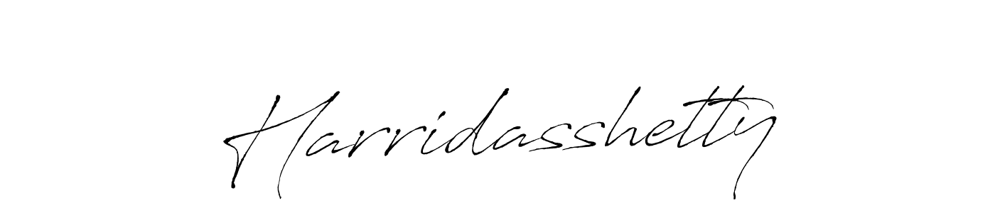 Make a beautiful signature design for name Harridasshetty. With this signature (Antro_Vectra) style, you can create a handwritten signature for free. Harridasshetty signature style 6 images and pictures png