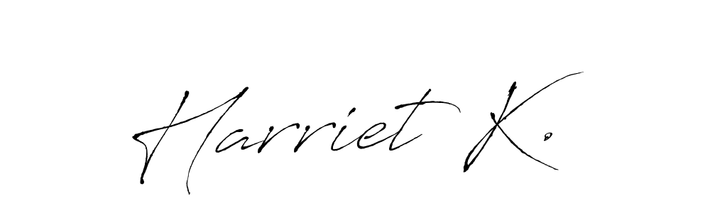 if you are searching for the best signature style for your name Harriet K.. so please give up your signature search. here we have designed multiple signature styles  using Antro_Vectra. Harriet K. signature style 6 images and pictures png
