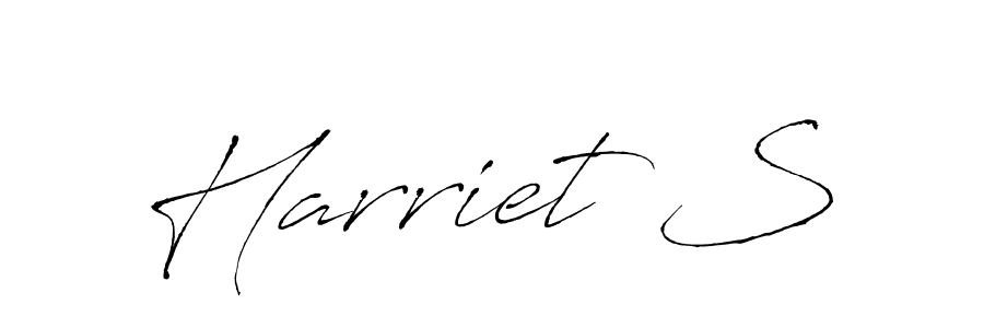 The best way (Antro_Vectra) to make a short signature is to pick only two or three words in your name. The name Harriet S include a total of six letters. For converting this name. Harriet S signature style 6 images and pictures png