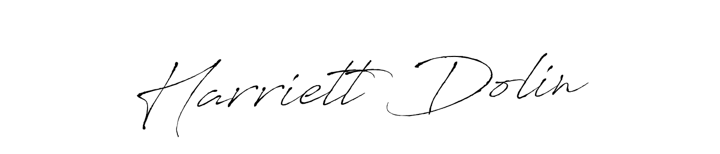 Harriett Dolin stylish signature style. Best Handwritten Sign (Antro_Vectra) for my name. Handwritten Signature Collection Ideas for my name Harriett Dolin. Harriett Dolin signature style 6 images and pictures png