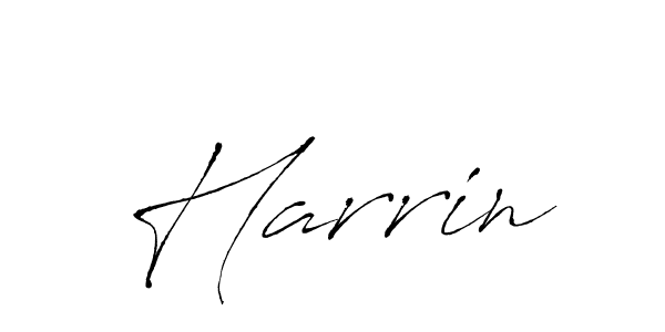 Harrin stylish signature style. Best Handwritten Sign (Antro_Vectra) for my name. Handwritten Signature Collection Ideas for my name Harrin. Harrin signature style 6 images and pictures png