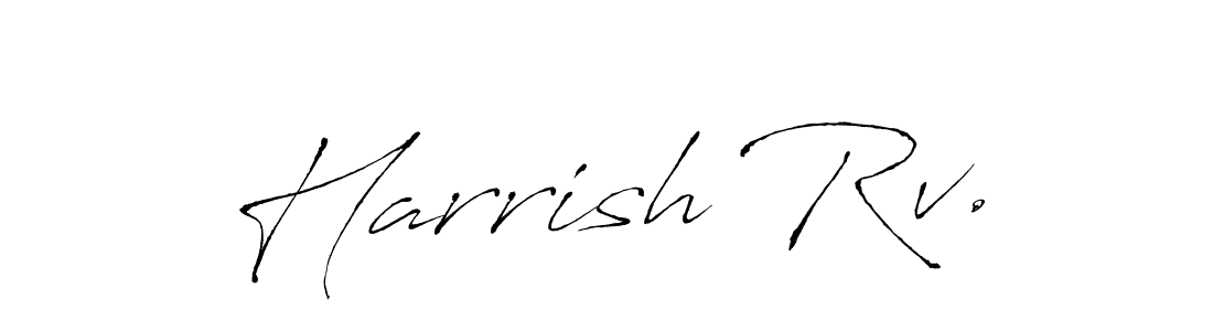 if you are searching for the best signature style for your name Harrish Rv.. so please give up your signature search. here we have designed multiple signature styles  using Antro_Vectra. Harrish Rv. signature style 6 images and pictures png