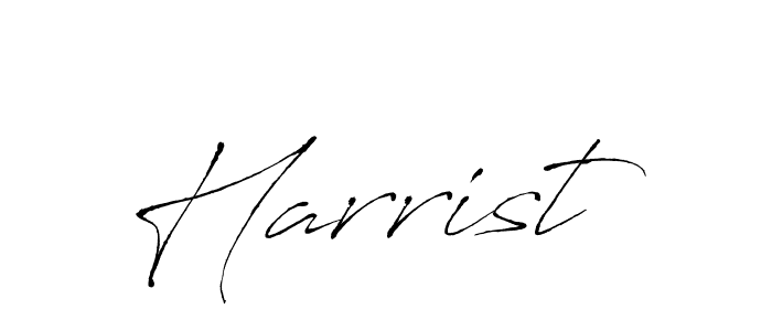 Use a signature maker to create a handwritten signature online. With this signature software, you can design (Antro_Vectra) your own signature for name Harrist. Harrist signature style 6 images and pictures png
