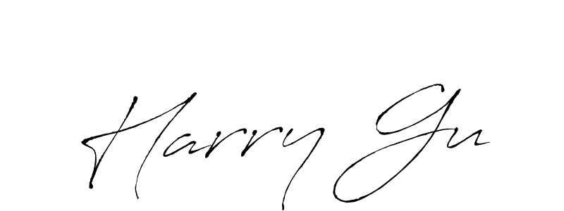 Also we have Harry Gu name is the best signature style. Create professional handwritten signature collection using Antro_Vectra autograph style. Harry Gu signature style 6 images and pictures png