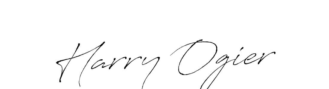 Harry Ogier stylish signature style. Best Handwritten Sign (Antro_Vectra) for my name. Handwritten Signature Collection Ideas for my name Harry Ogier. Harry Ogier signature style 6 images and pictures png