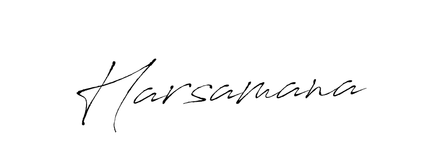 Also we have Harsamana name is the best signature style. Create professional handwritten signature collection using Antro_Vectra autograph style. Harsamana signature style 6 images and pictures png