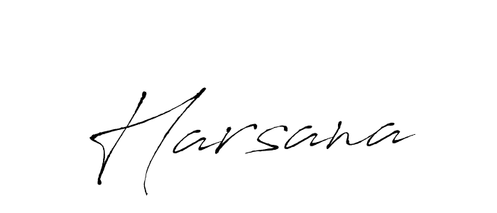 Use a signature maker to create a handwritten signature online. With this signature software, you can design (Antro_Vectra) your own signature for name Harsana. Harsana signature style 6 images and pictures png