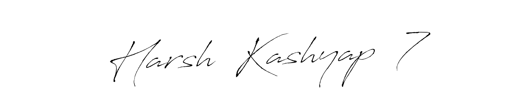 How to make Harsh  Kashyap  7 name signature. Use Antro_Vectra style for creating short signs online. This is the latest handwritten sign. Harsh  Kashyap  7 signature style 6 images and pictures png