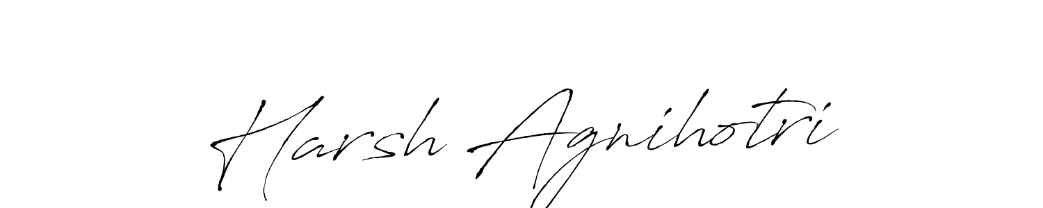The best way (Antro_Vectra) to make a short signature is to pick only two or three words in your name. The name Harsh Agnihotri include a total of six letters. For converting this name. Harsh Agnihotri signature style 6 images and pictures png