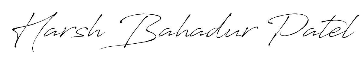 Upgrade your professional image with Harsh Bahadur Patel signature created with Antro_Vectra font. Fast, free, and watermark-free download. Harsh Bahadur Patel signature style 6 images and pictures png