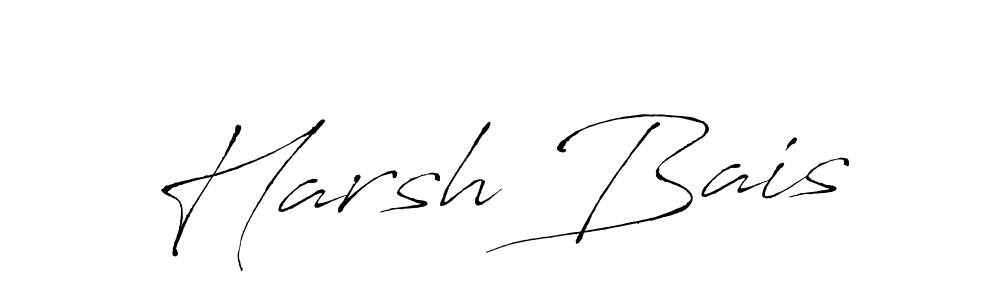 Use a signature maker to create a handwritten signature online. With this signature software, you can design (Antro_Vectra) your own signature for name Harsh Bais. Harsh Bais signature style 6 images and pictures png