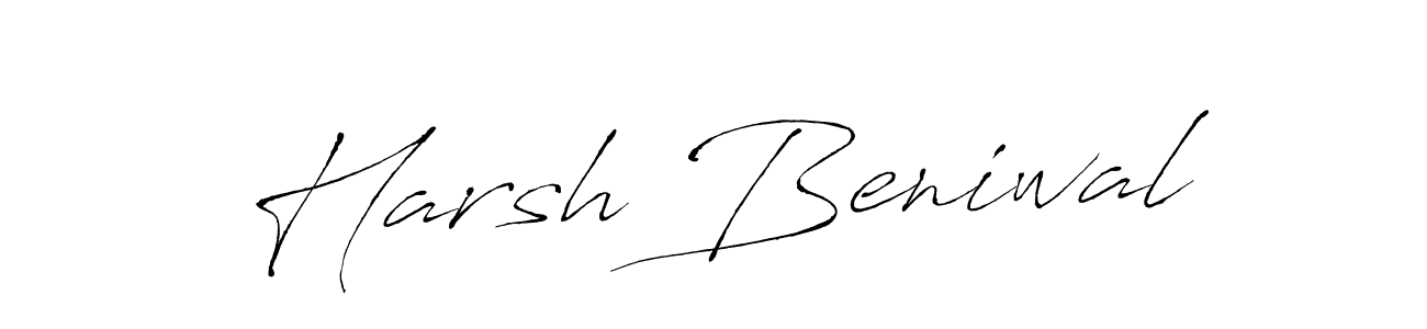 Antro_Vectra is a professional signature style that is perfect for those who want to add a touch of class to their signature. It is also a great choice for those who want to make their signature more unique. Get Harsh Beniwal name to fancy signature for free. Harsh Beniwal signature style 6 images and pictures png