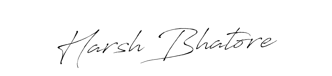 Use a signature maker to create a handwritten signature online. With this signature software, you can design (Antro_Vectra) your own signature for name Harsh Bhatore. Harsh Bhatore signature style 6 images and pictures png