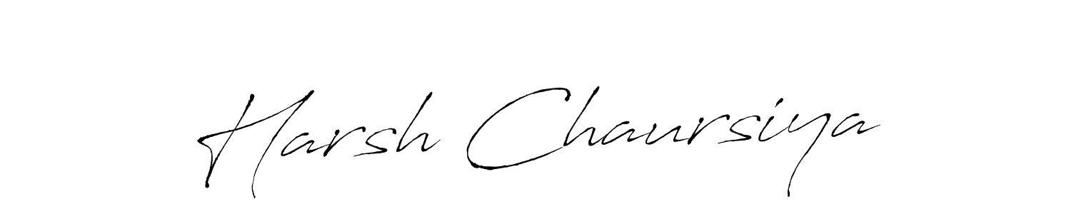 Antro_Vectra is a professional signature style that is perfect for those who want to add a touch of class to their signature. It is also a great choice for those who want to make their signature more unique. Get Harsh Chaursiya name to fancy signature for free. Harsh Chaursiya signature style 6 images and pictures png