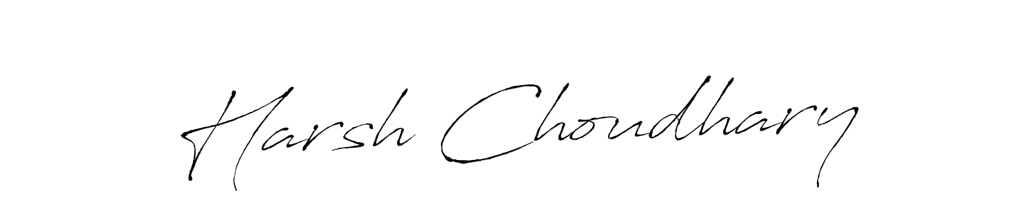 How to make Harsh Choudhary signature? Antro_Vectra is a professional autograph style. Create handwritten signature for Harsh Choudhary name. Harsh Choudhary signature style 6 images and pictures png